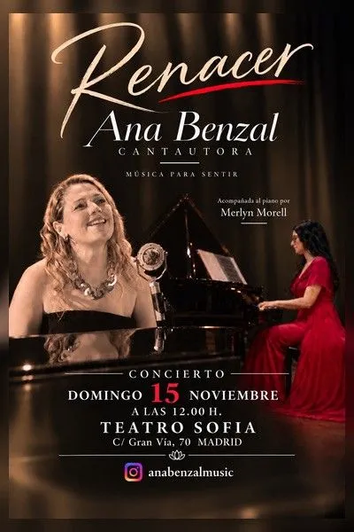 Cartel de Renacer. Música para sentirla